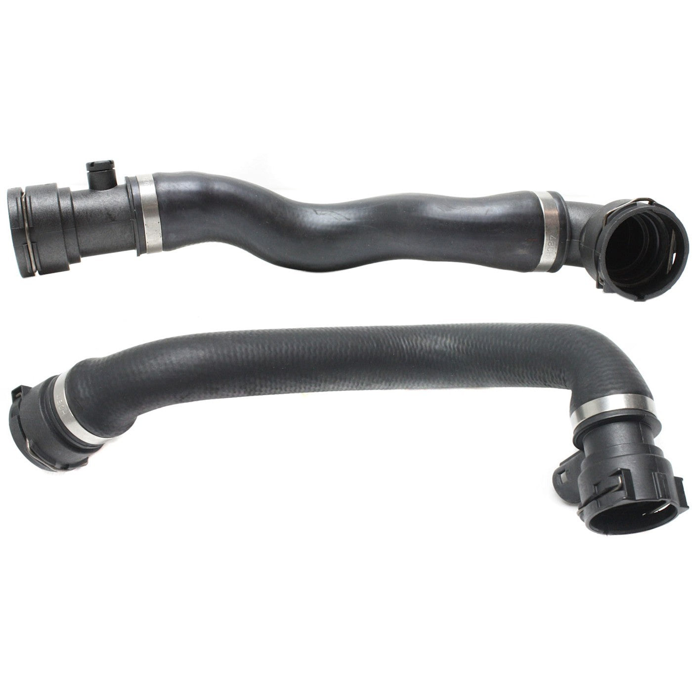 Set of 2 Upper Radiator Hoses for BMW 525i 528i 530i E60 E39