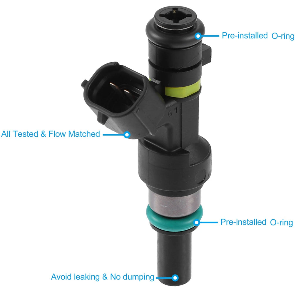 Set of 4 Fuel Injectors 16600-3TA0A FBY21B0 for Nissan Altima 2.5L (2013–2014)
