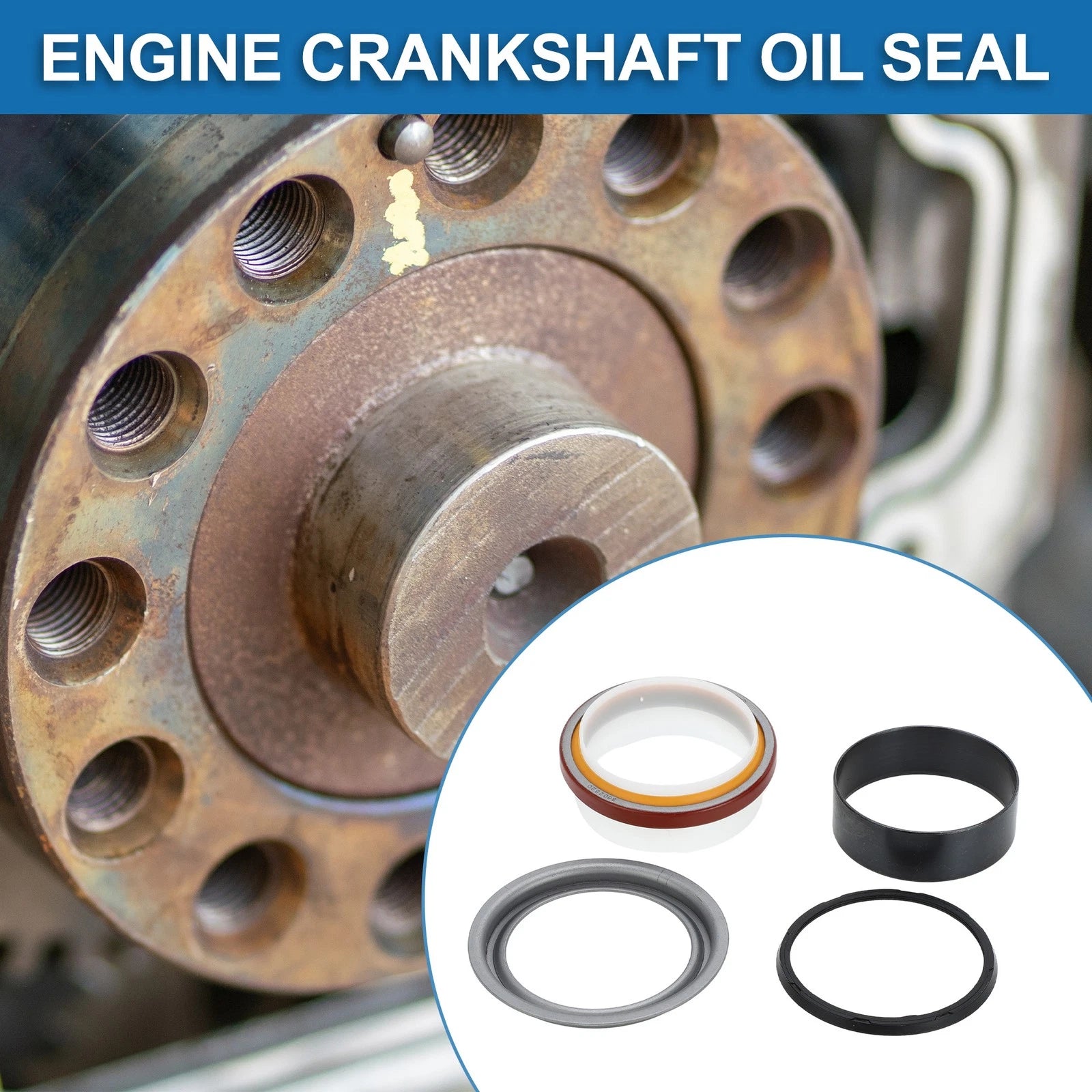 Crankshaft Oil Seal Wear Sleeve Kit for Dodge Ram 1500 2500 3500 (2002–2018)