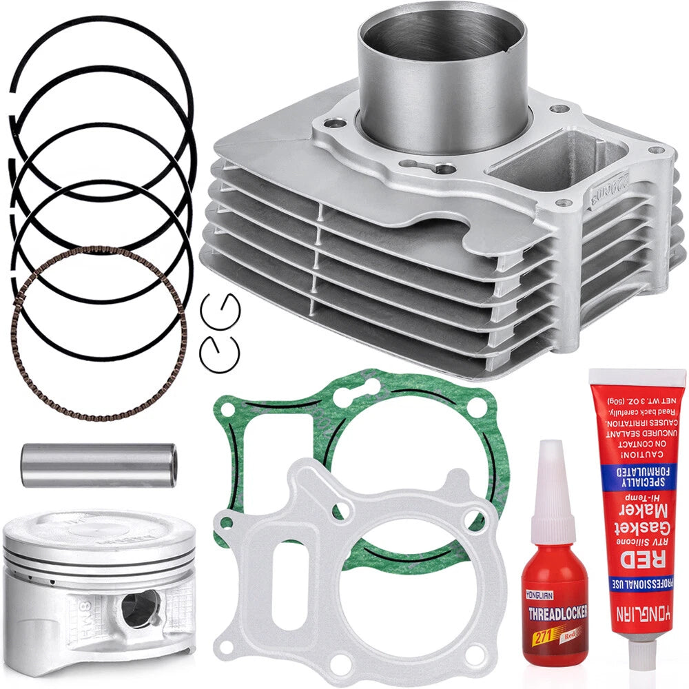 Cylinder Piston Gasket Top End Rebuild Kit 68.5mm for Honda Recon 250 (2002–2004)
