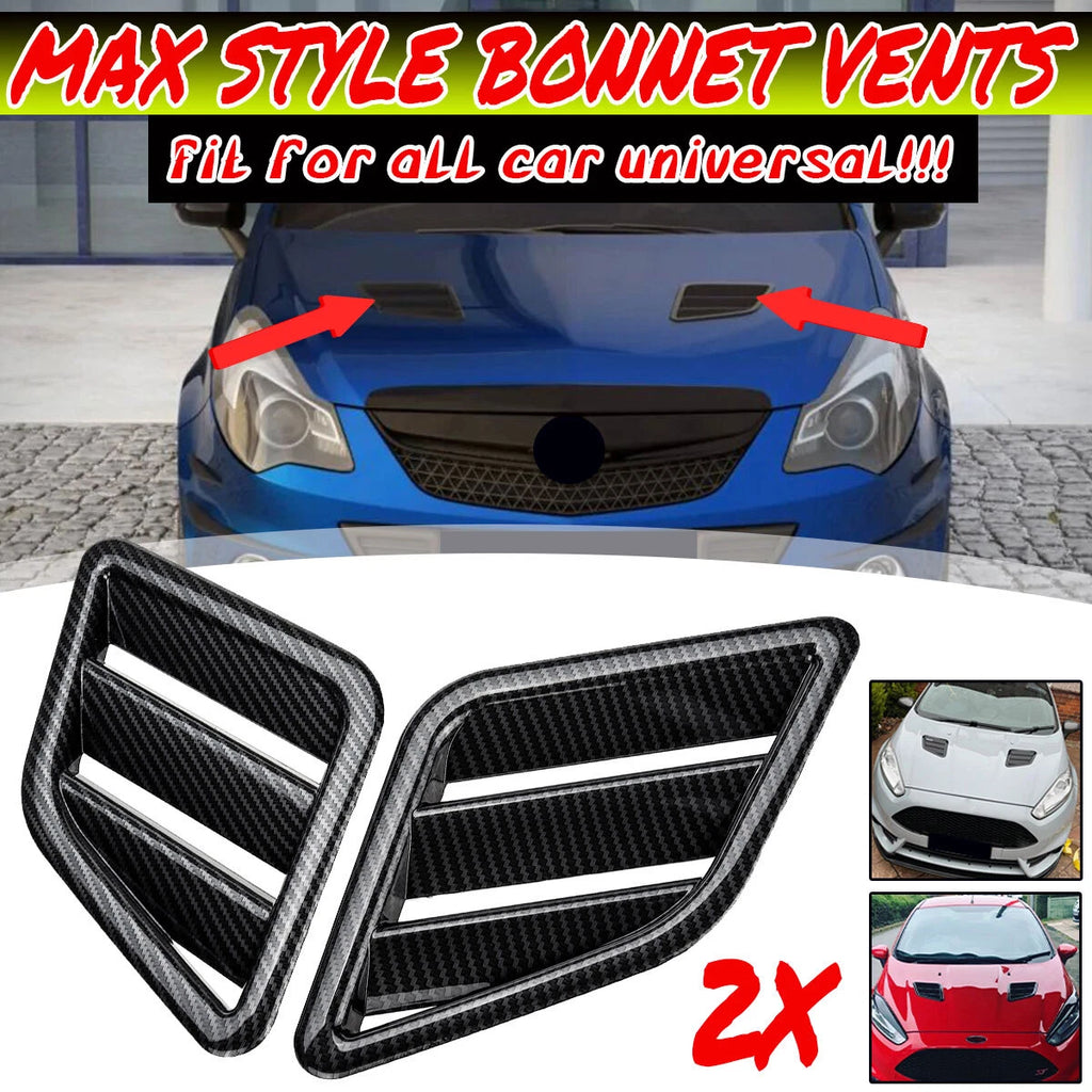 Carbon Look Hood Vent for Honda Nissan Lexus BMW (Universal)