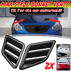 Carbon Look Hood Vent for Honda Nissan Lexus BMW (Universal)