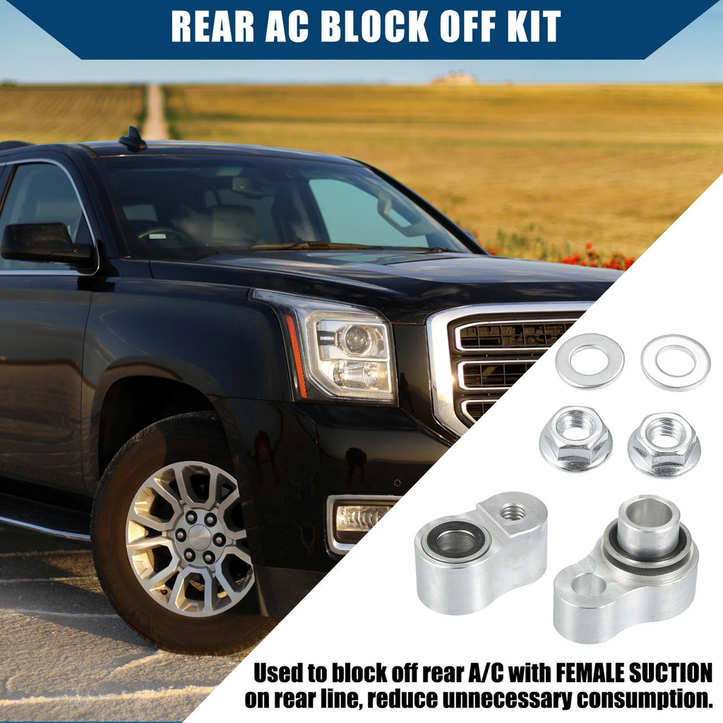 Set of 1 Rear A/C Block Off Kit Line Terminator for Chevy Suburban (2000–2013)