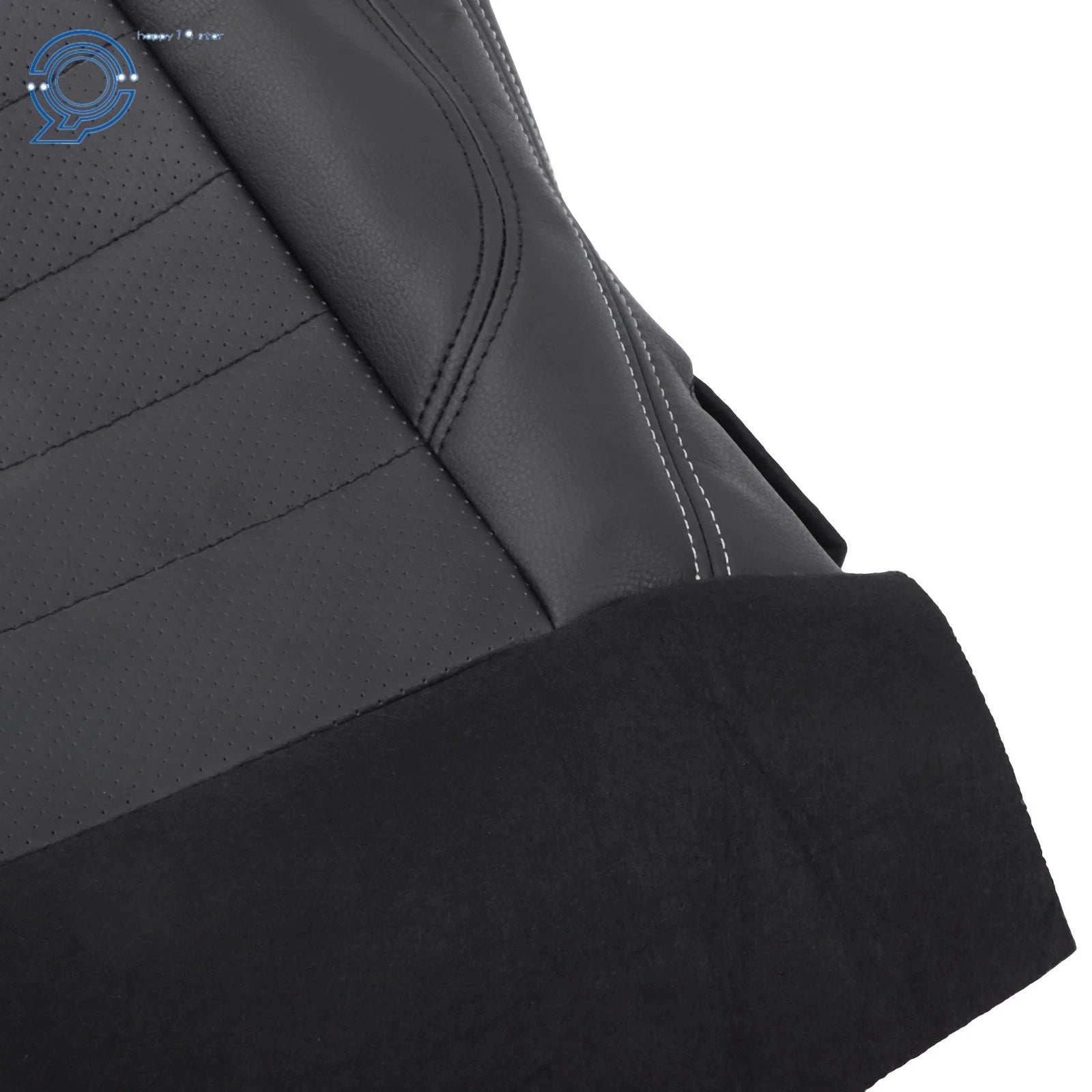 Leather Perforated Passenger Bottom Seat Cover for Ford Mustang GT (2010–2014)