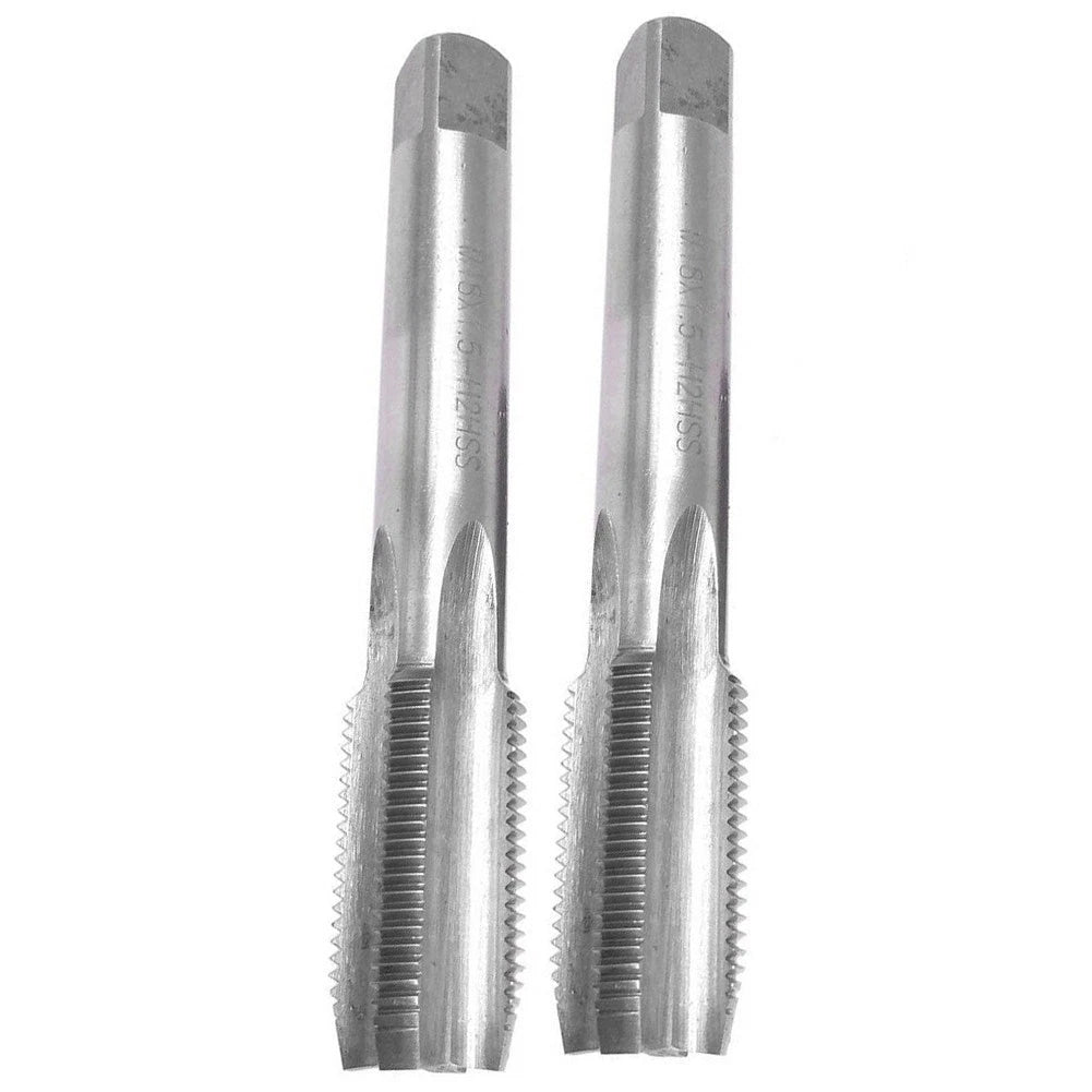 2Pcs Taps 18x1.5mm HSS Metric Taper for Automotive Applications