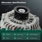 Alternator for Ford Fusion (2010–2012) V6 3.5L & Edge (2007–2014) 11273