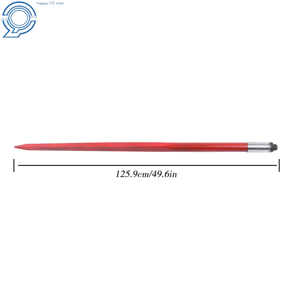 49" Hay Bale Spear for Skid Steer Loaders (4500 lbs Capacity)