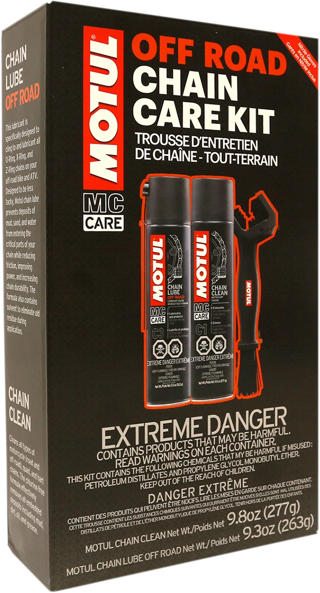 MOTUL Chain Care Kit for Off-Road Vehicles (Aerosol 109788)