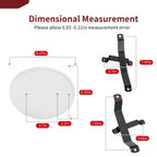 3 White Number Plates & Brackets Kit for Honda Z50 Z50R (1979–1987)