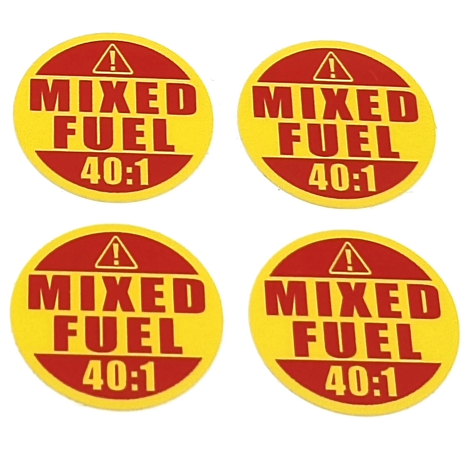 Mixed Fuel 40:1 Sticker for Automotive Use