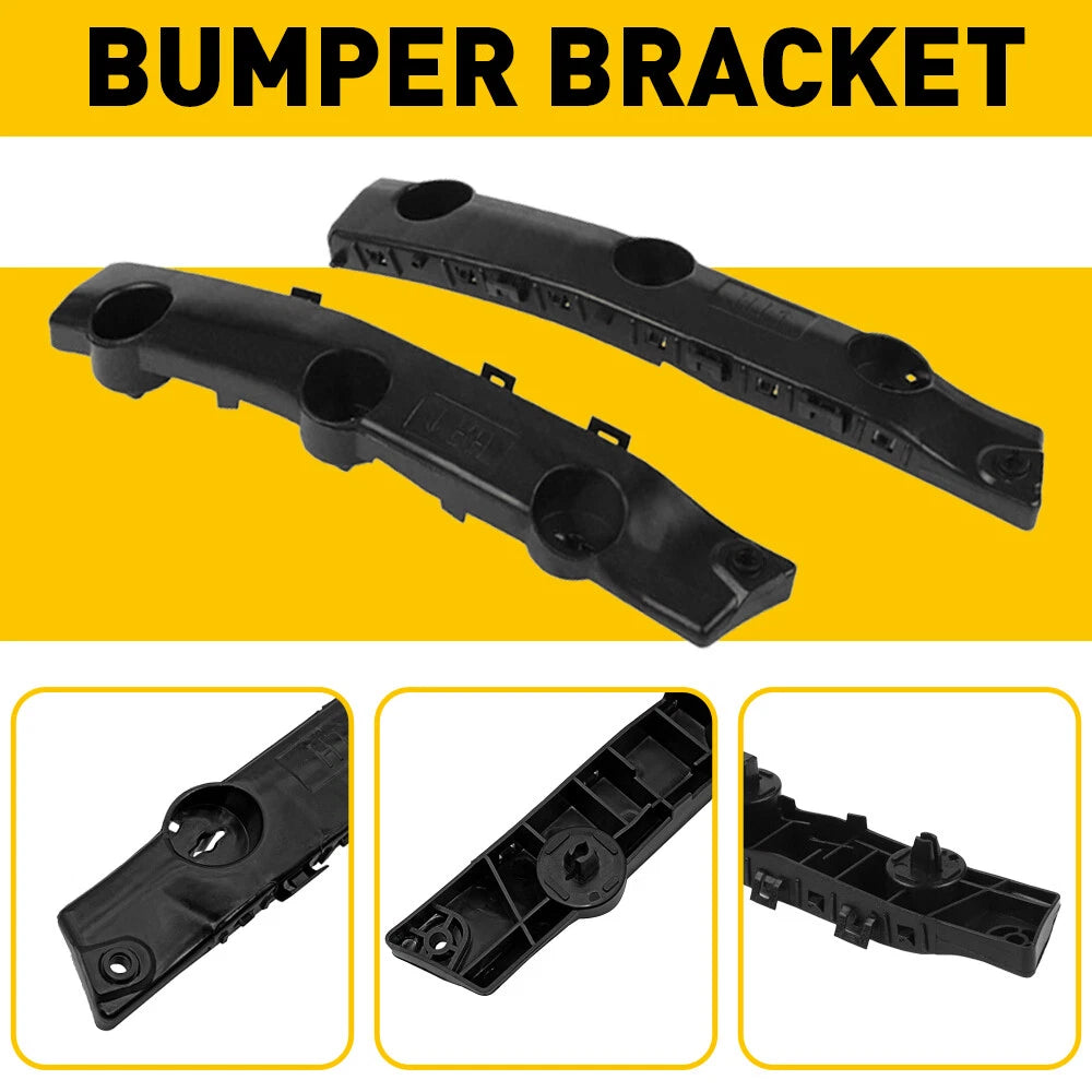 Set of 2 Front Bumper Support Retainer Brackets for Nissan Rogue (2014–2019)