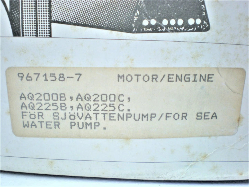 Set of 2 Sterndrive Water Pump Alternator Belts for Volvo Penta (967158-7)