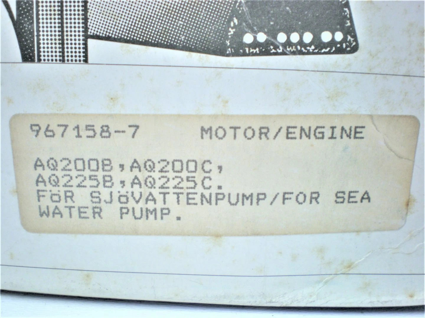 Set of 2 Sterndrive Water Pump Alternator Belts for Volvo Penta (967158-7)