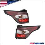 Set of 2 Outer Tail Light Rear Brake Lamps for Ford Escape Kuga (2017–2019)
