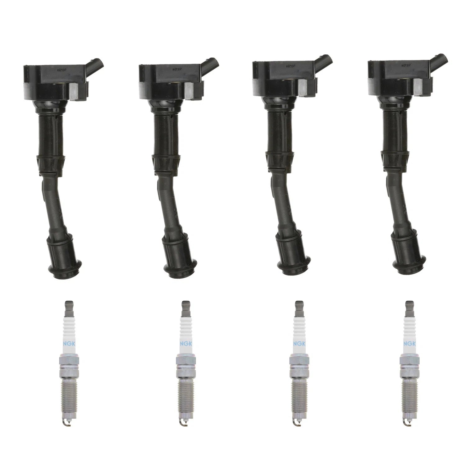 Set of 4 Ignition Coils & NGK Iridium Spark Plugs for Ford Escape Fusion