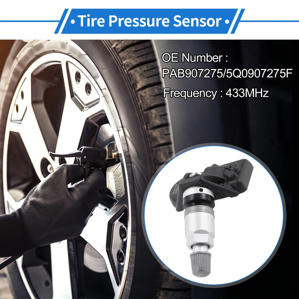 Tire Pressure Sensor PAB907275/5Q0907275F for Audi A6 (2022–2023) 1 Pc 433MHz