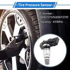 Tire Pressure Sensor PAB907275/5Q0907275F for Audi A6 (2022–2023) 1 Pc 433MHz