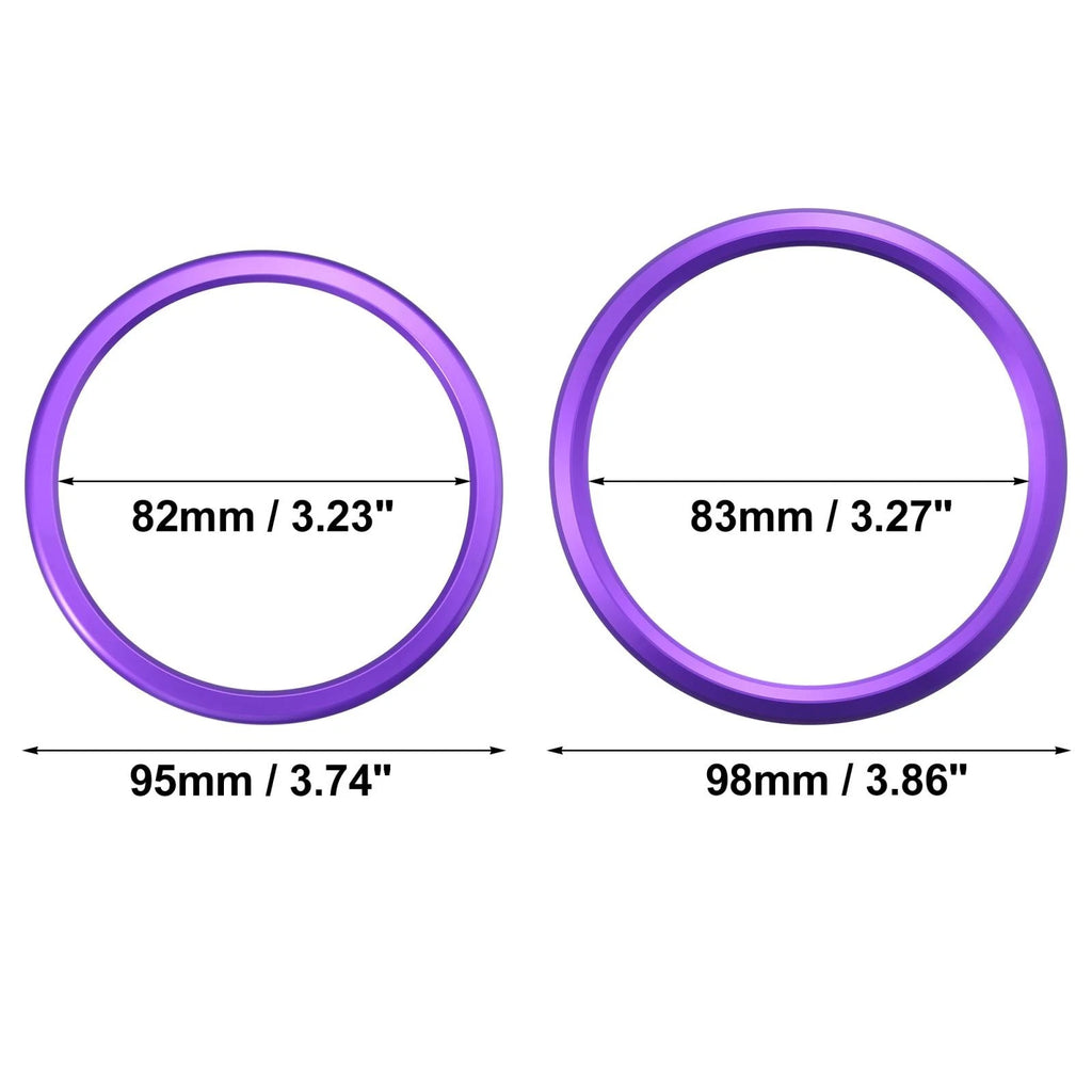 Set of 4 AC Outer Vent Rings Trim Covers for Chevrolet Camaro (2016–2020) Purple