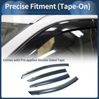 Window Deflectors for Ford Focus Sedan (2019–2023) Side Window Vent Visors Black