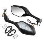 Rear View Mirrors with LED Turn Signal Light for Honda CBR1000RR (2008–2016)