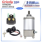 Starter for Yamaha Grizzly 350 (2007–2014) YFM350 with Relay & Switch