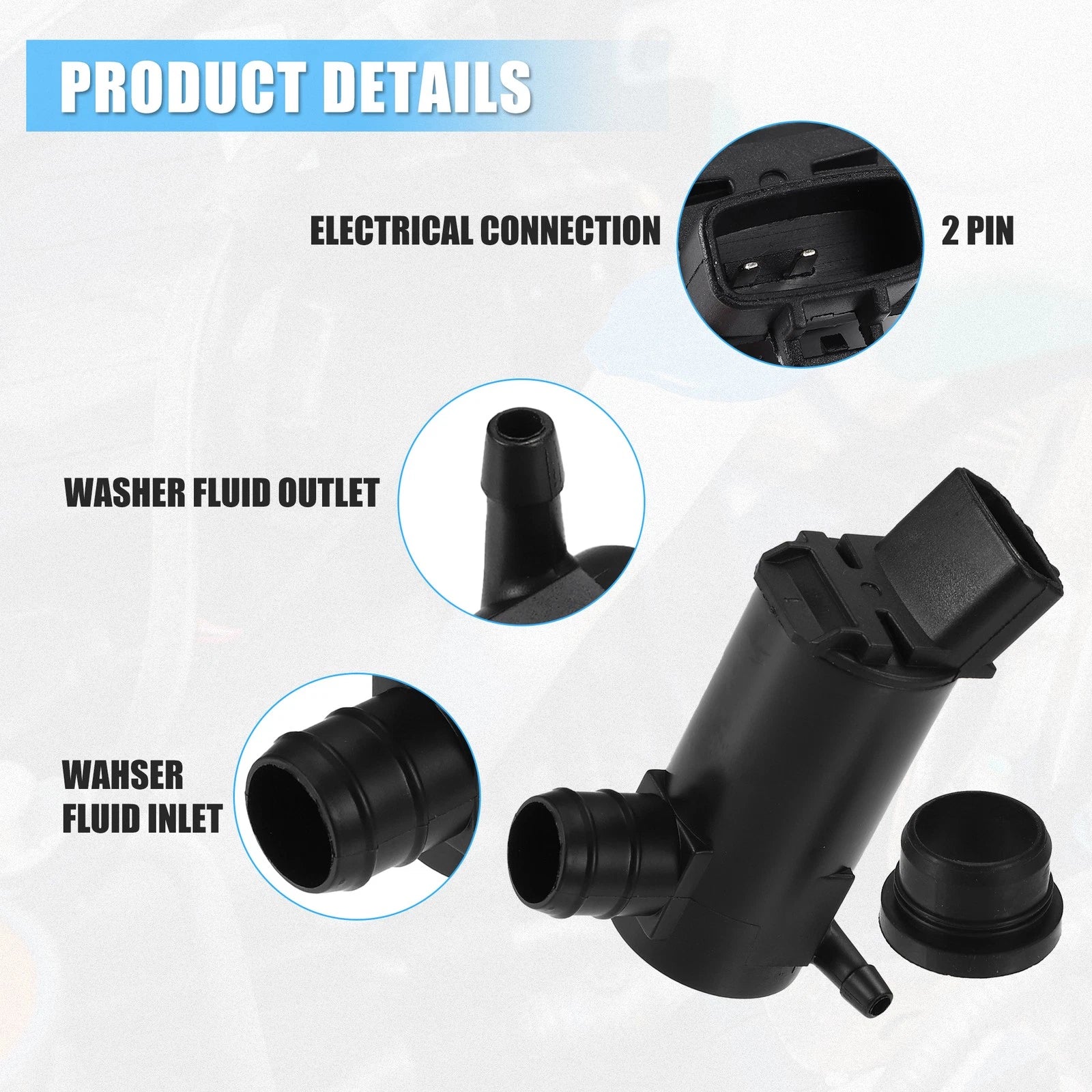 Windshield Washer Motor Pump for Toyota Camry (1997–2006)