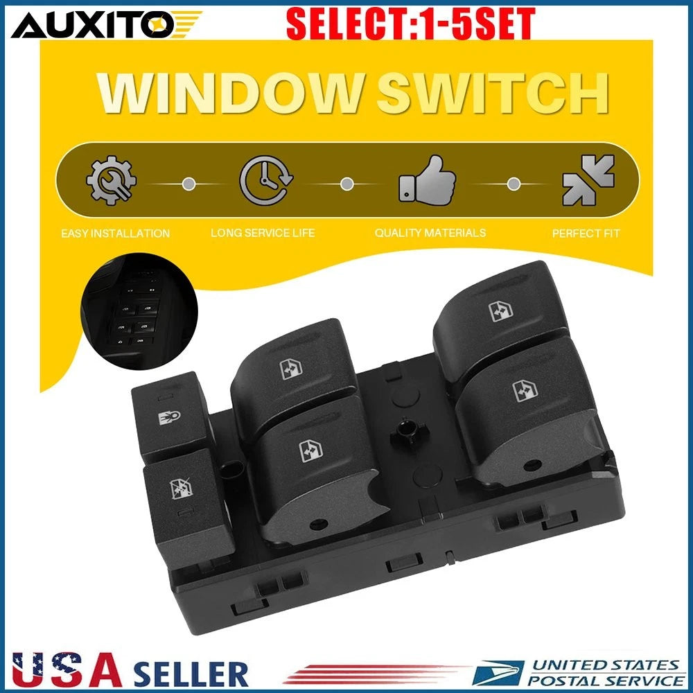 Front Left Window Control Switch for Chevy Silverado GMC Sierra 1500 (2014–2018)