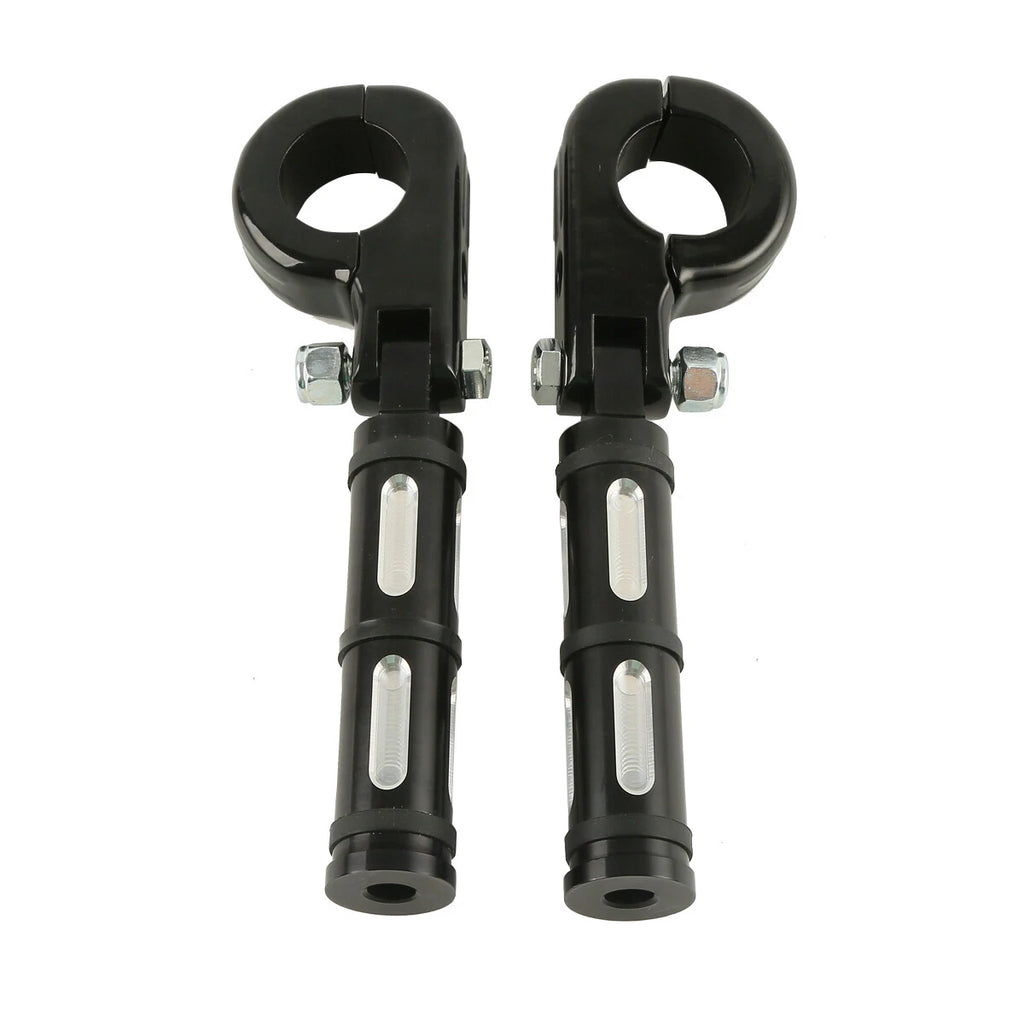 1 1/4" Engine Guard Footpeg Clamps for Harley Touring Electra Street Glide