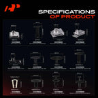 Set of 250 U-Nut Rocker Panel Moulding Clip Fasteners for Chevy