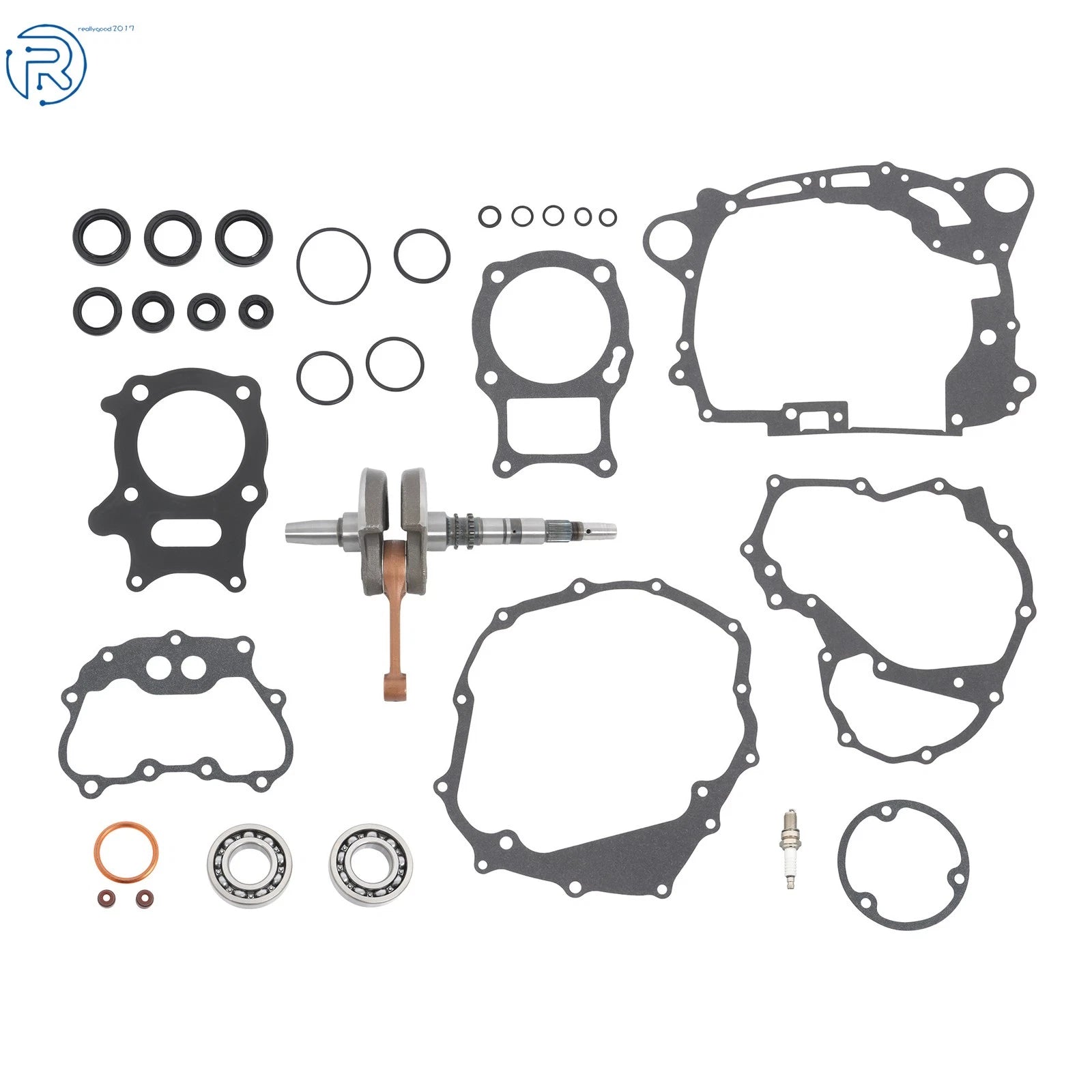Complete Bottom End Crankshaft Gasket Seal Kit for Honda TRX250EX (2001–2008)