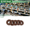 Set of 5 Oil Seals FKM Rubber 20x45x10mm for High Pressure
