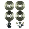 Bosch Brake Rotor & Hella Low-Met Pad Kit for Audi A3 Quattro VW Jetta (2005–2013)