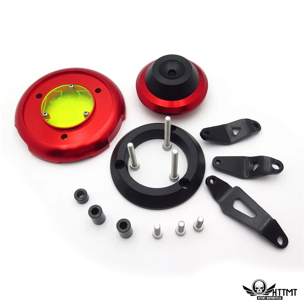 CNC Engine Case Cover Guard Kit for Kawasaki Ninja 400 (2018–2019) Red