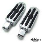 Custom Groove Gear Skull Footpegs for Yamaha Road Star Warrior (2002–2009)
