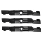 Set of 3 Lawn Blades for Cub Cadet RZT50 SLT1550 MTD ZT-L50 (17-13/16'') 942-04053C
