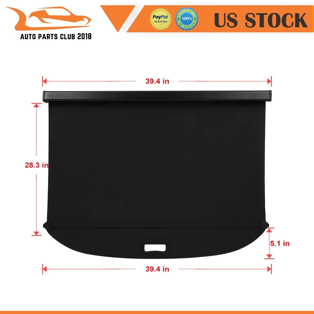 Trunk Cargo Cover Security Shade for Nissan Kicks (2018–2024)