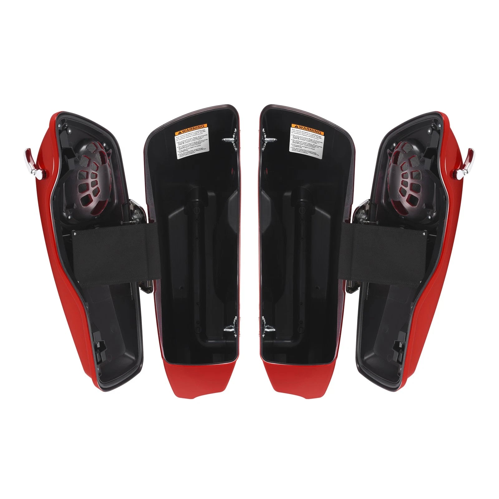 Hard Saddlebags Speaker Lids for Harley Road Glide King (2014–2023) Wicked Red