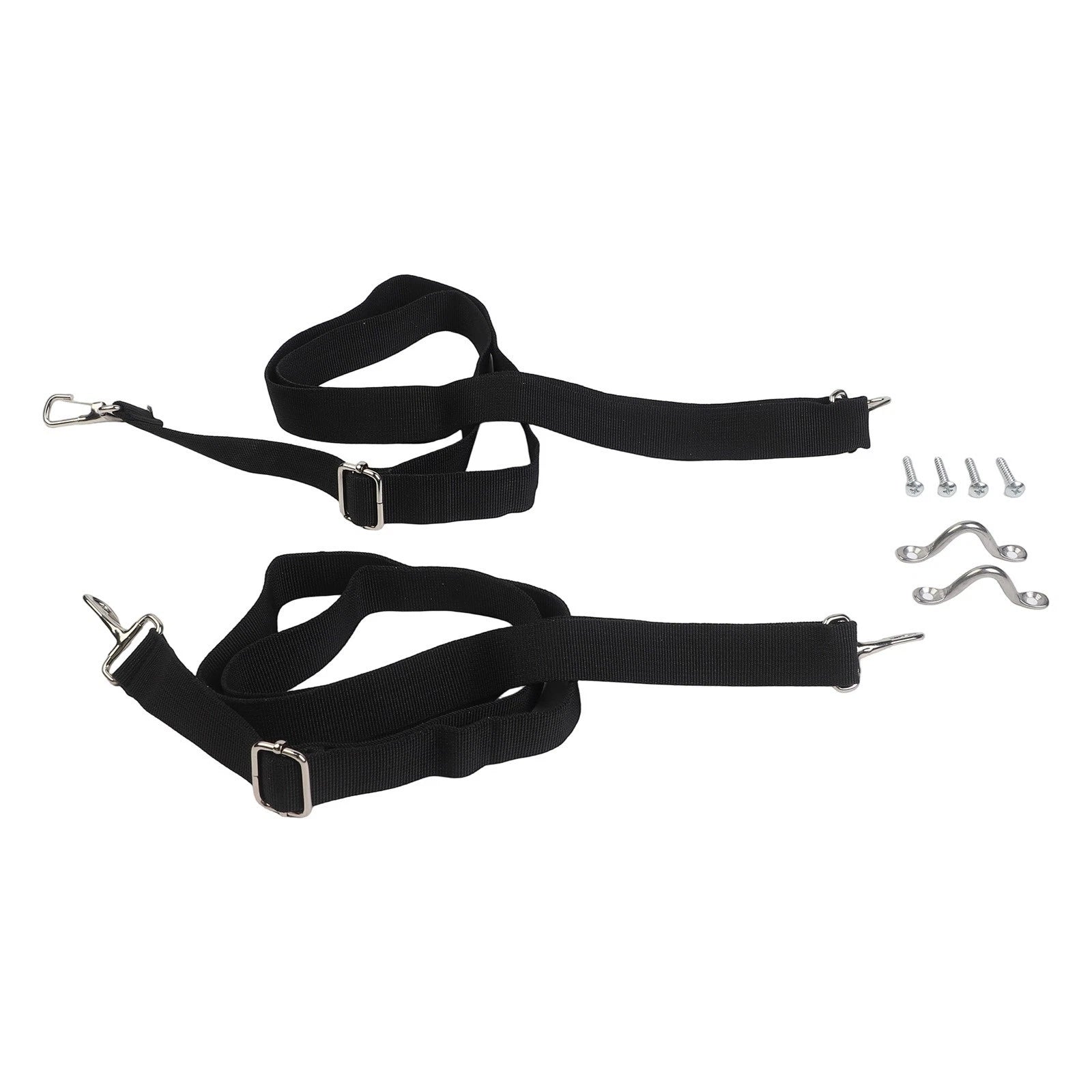 2X Adjustable Bimini Top Straps with Stainless Steel Hooks for Boats