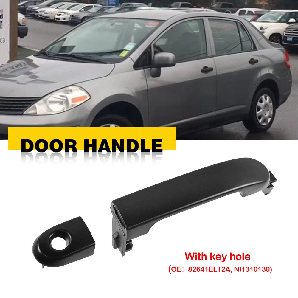 Driver Side Black Door Handle for Nissan Versa (2007–2012)