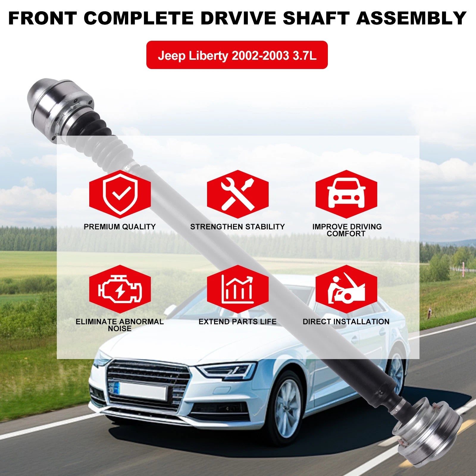 Driveshaft Assembly for Jeep Liberty (2002-2007) 4WD