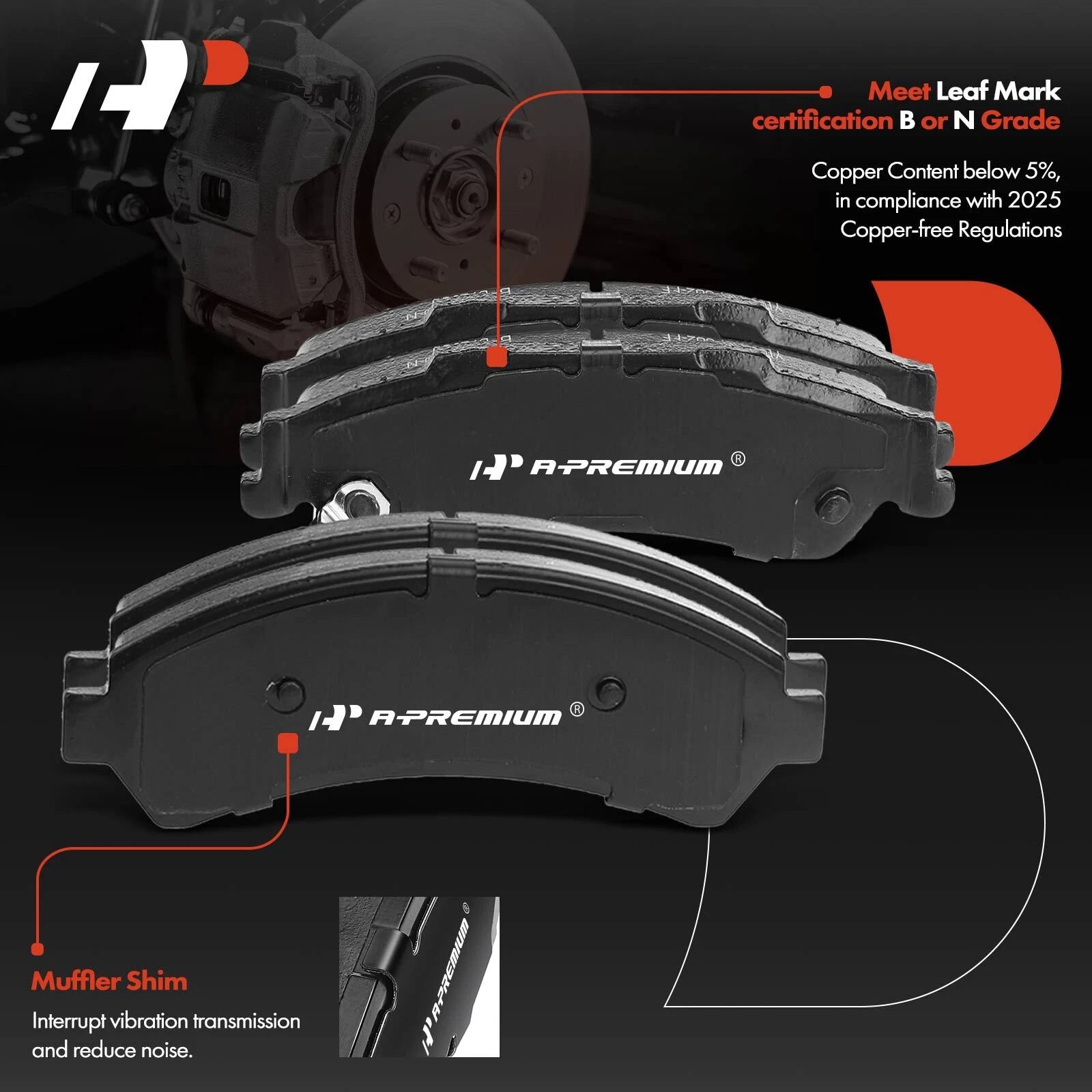 Ceramic Brake Pads & Calipers for Chevy S10 GMC Jimmy (1994-2004)