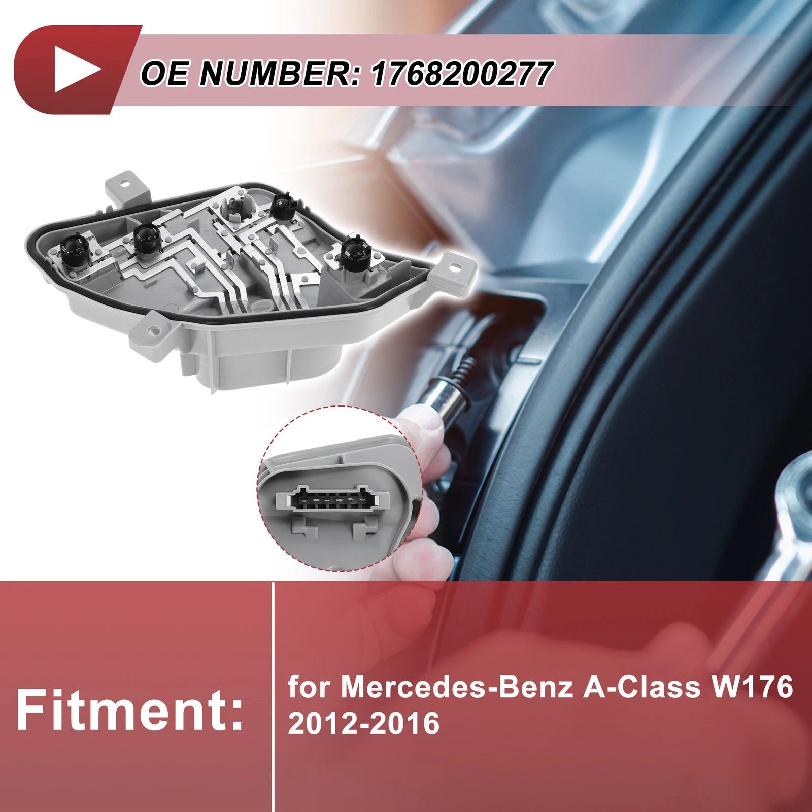 Left Tail Light Socket for Mercedes-Benz A-Class W176 (2012–2016) No. 1768200277