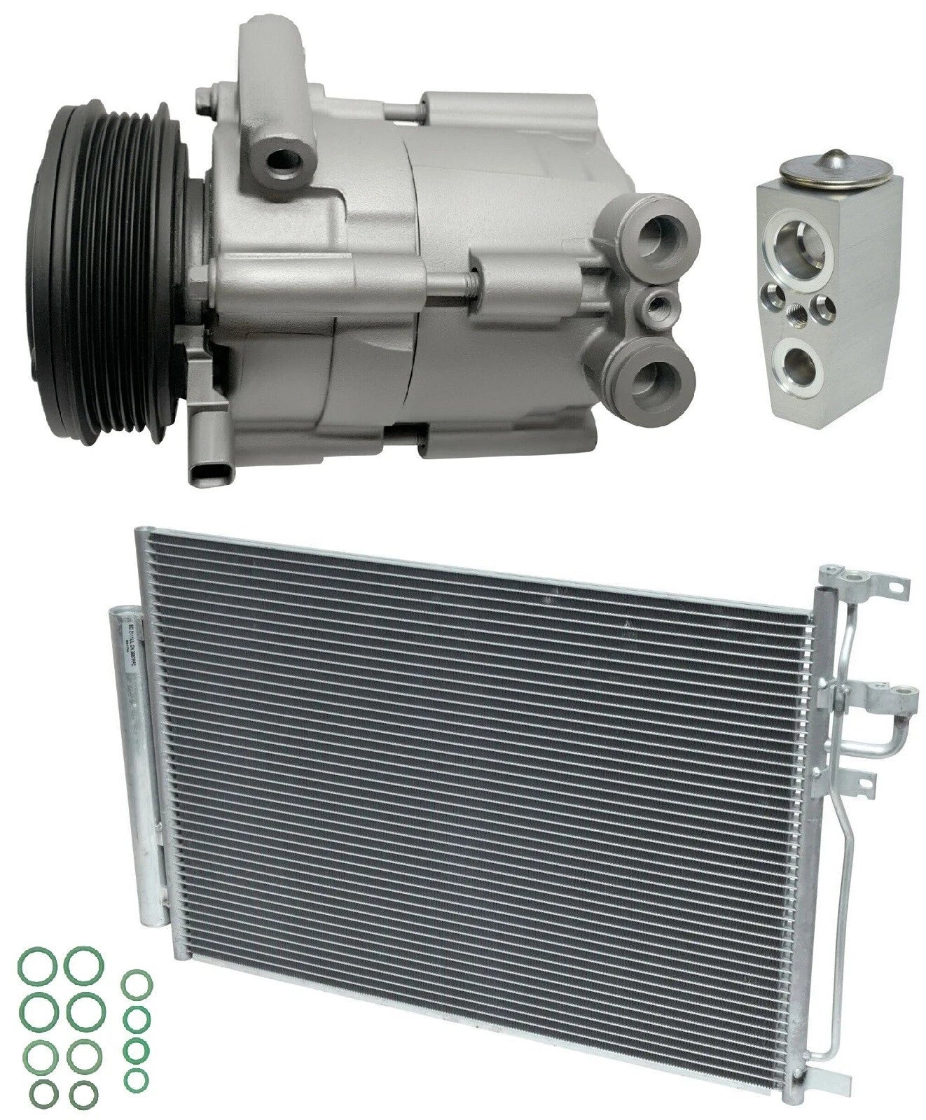 AC Compressor Kit W Condenser for Saturn Vue 2.4L (2010–2010)