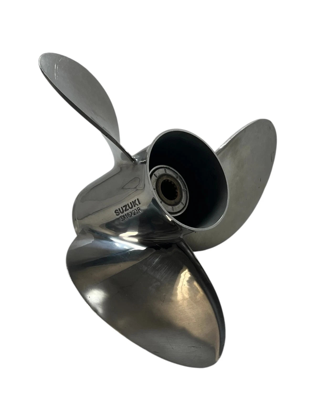3 x 16 x 23R RH Stainless Steel Propeller for Suzuki Marine (OEM)