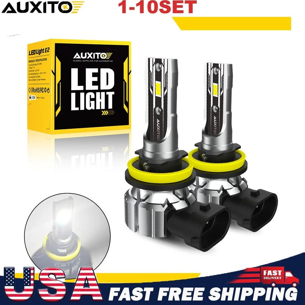 2X LED Headlight Bulbs for H8 H11 (2010–2023)
