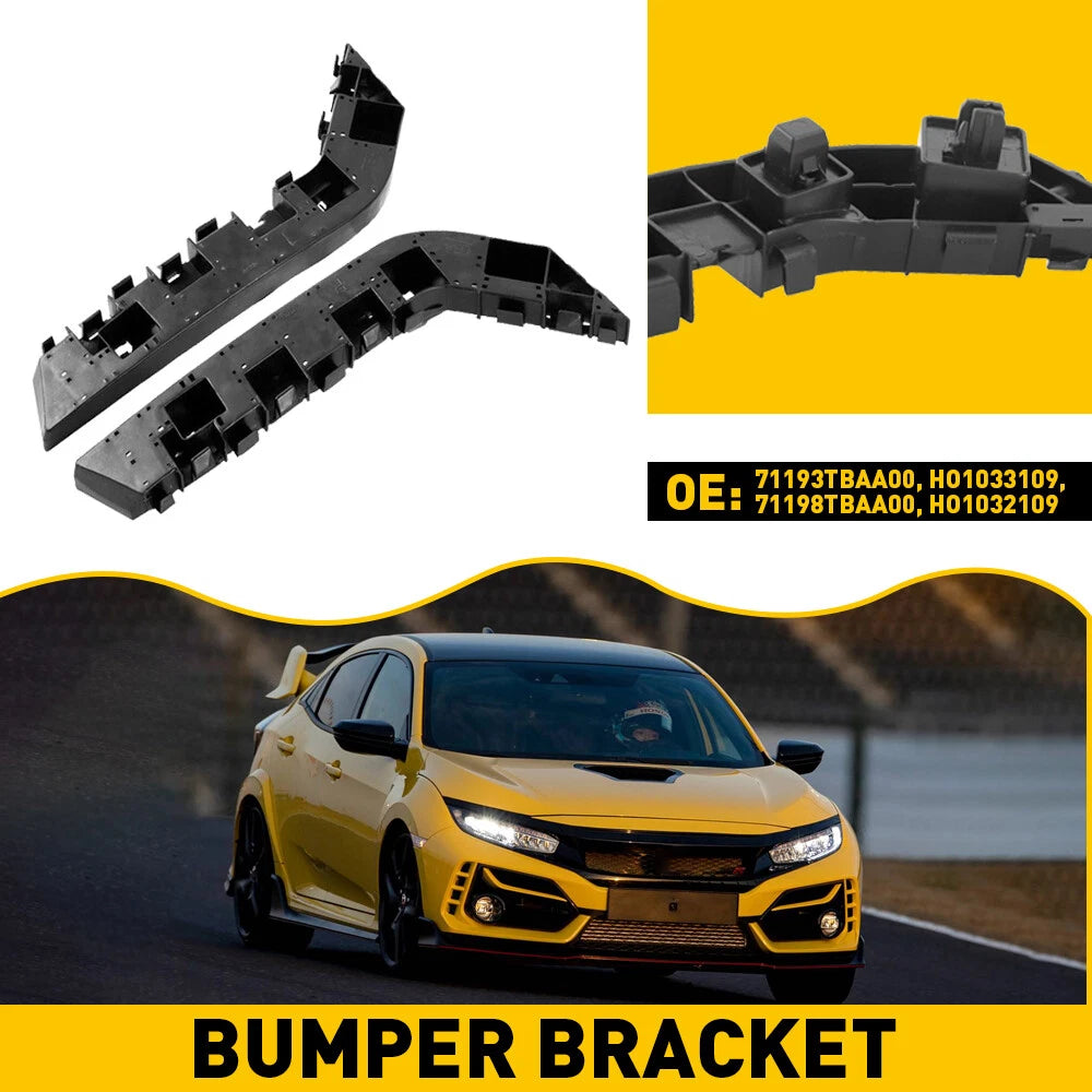 Set of 2 Front Bumper Brackets for Honda Civic Sedan (2016–2021)