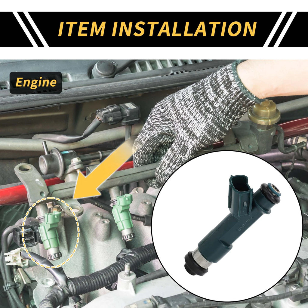 Fuel Injector for Toyota 4Runner (2003–2009) No. 2320939015 12 Holes Green