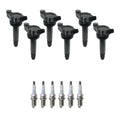 Set of 6 Ignition Coils & NGK Spark Plugs for Toyota Highlander, Camry (2001–2007)