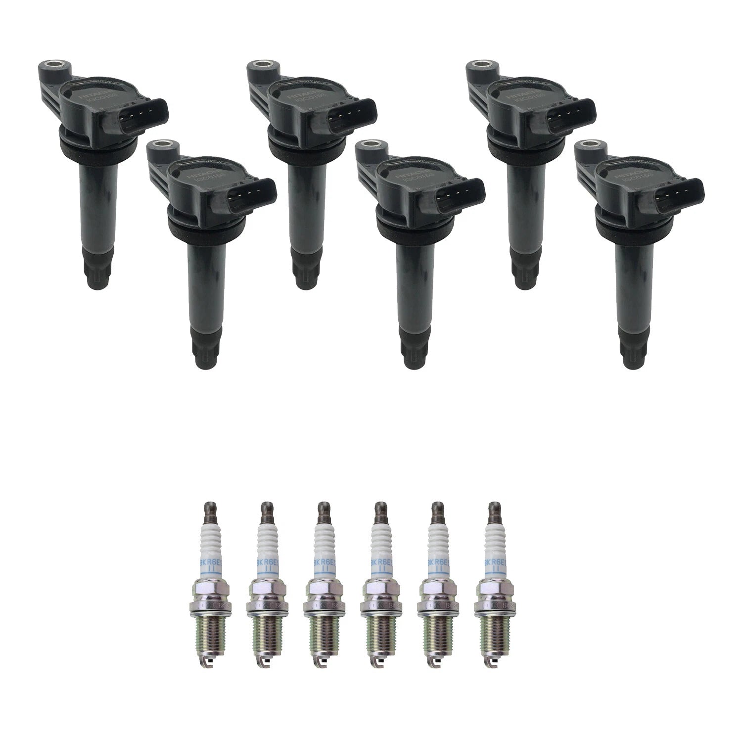 Set of 6 Ignition Coils & NGK Spark Plugs for Toyota Highlander, Camry (2001–2007)