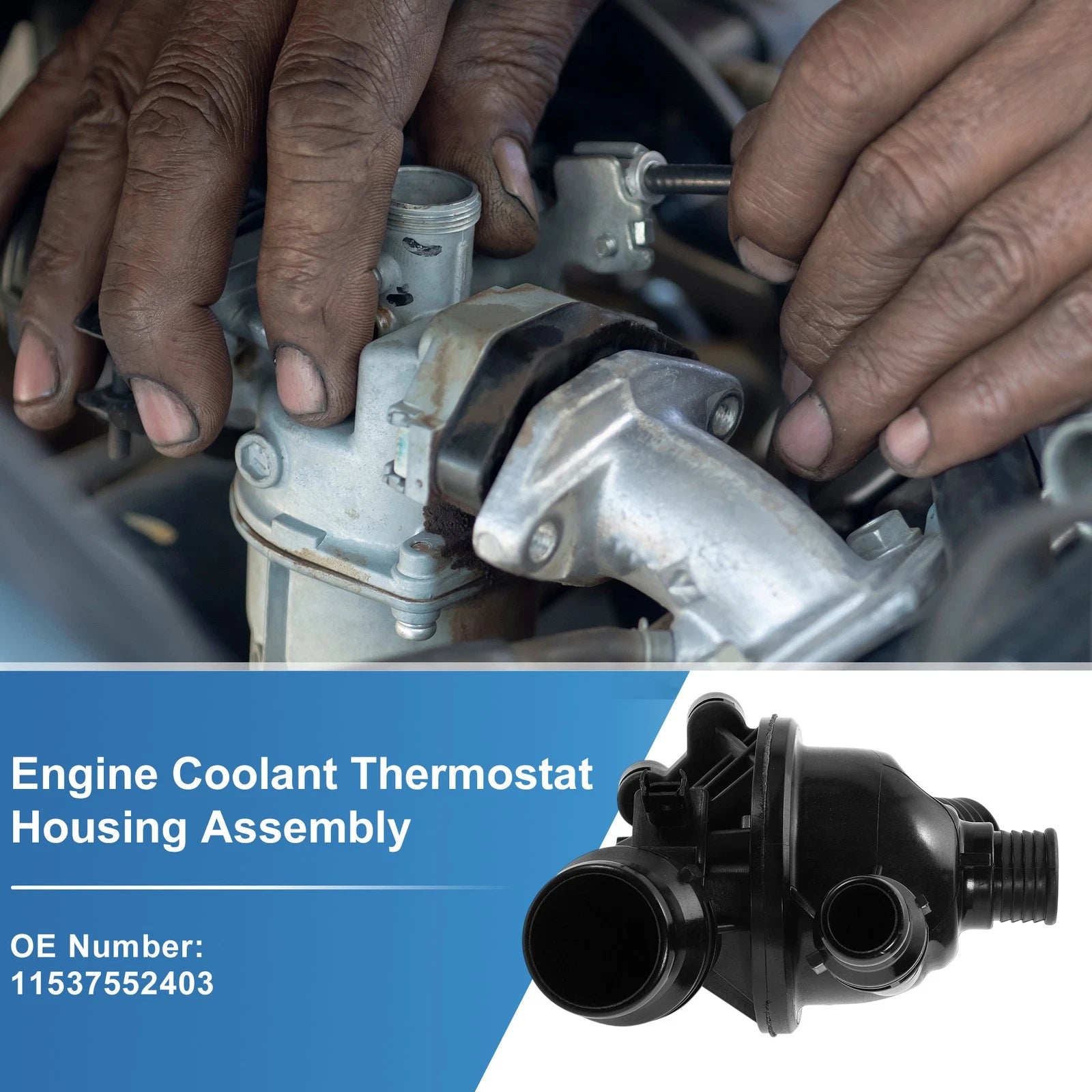 Engine Coolant Thermostat Housing Assembly No. 11537552403 for BMW 3-Series (2006–2013)